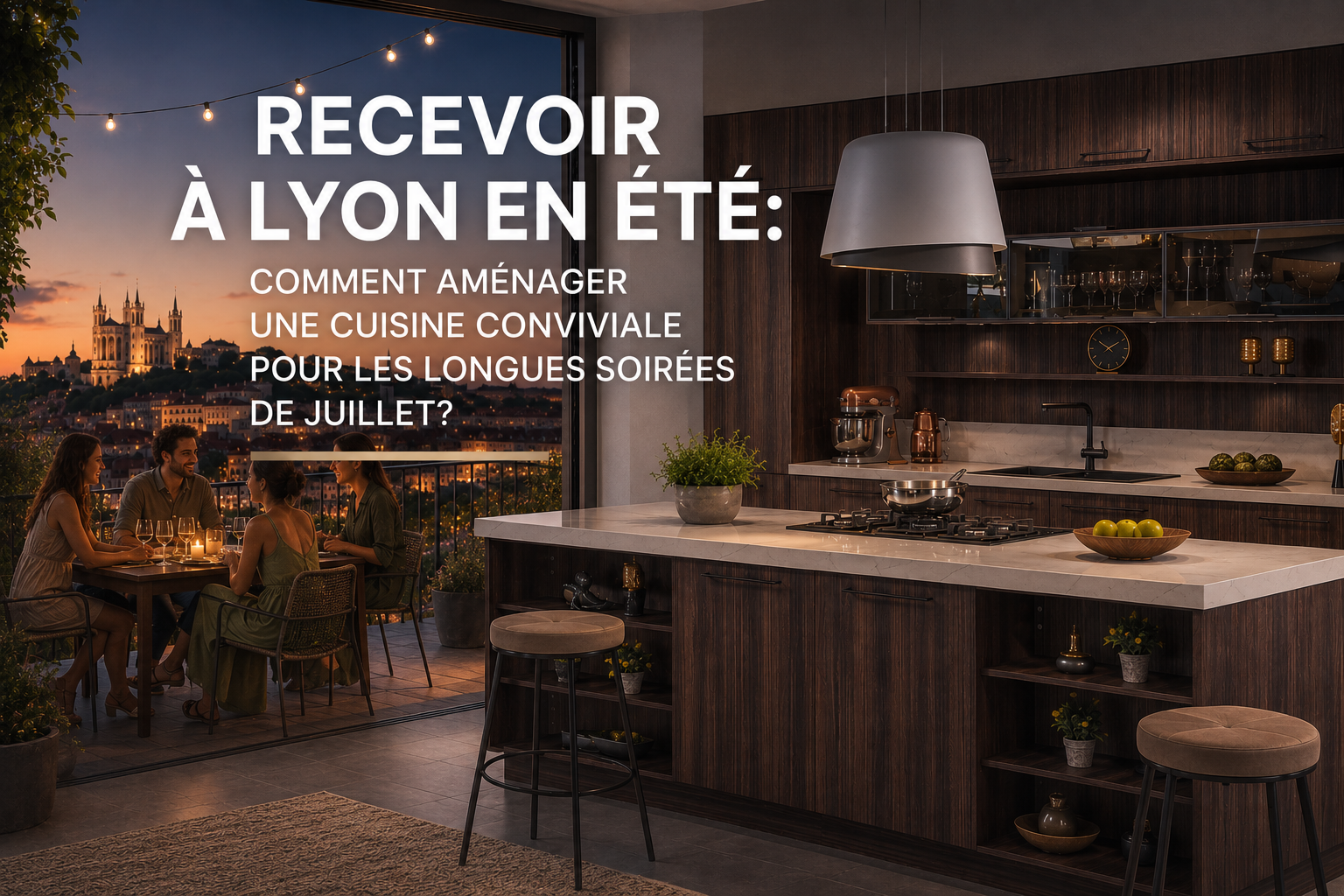 Cuisine conviviale à Lyon: recevoir en été | Evdema France