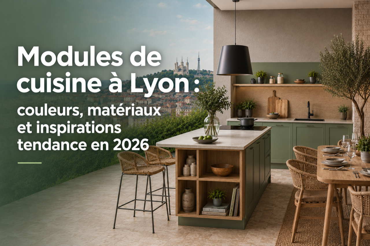 Modules de cuisine à Lyon: tendances, couleurs et matériaux 2026 | Evdema