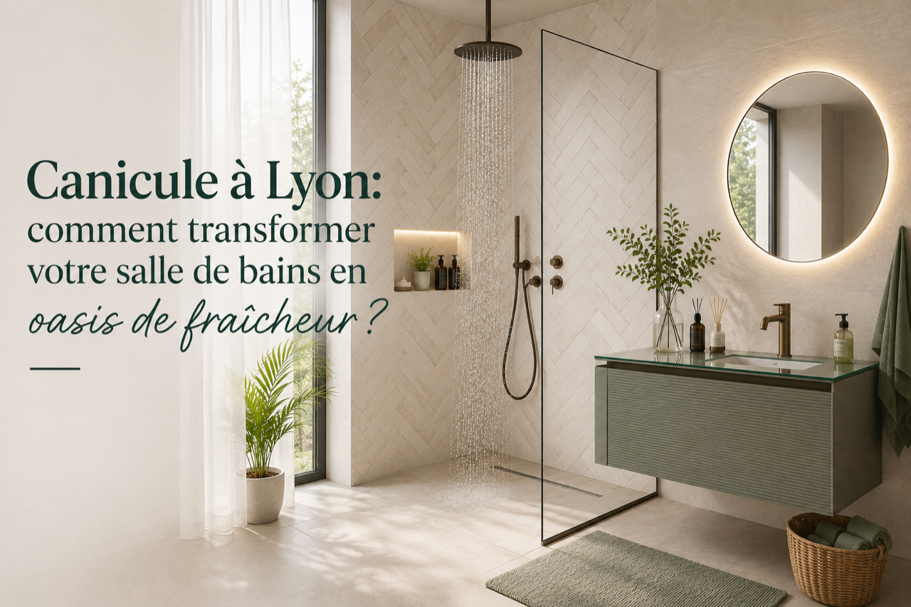 Canicule à Lyon: comment transformer votre salle de bains en oasis de fraîcheur?