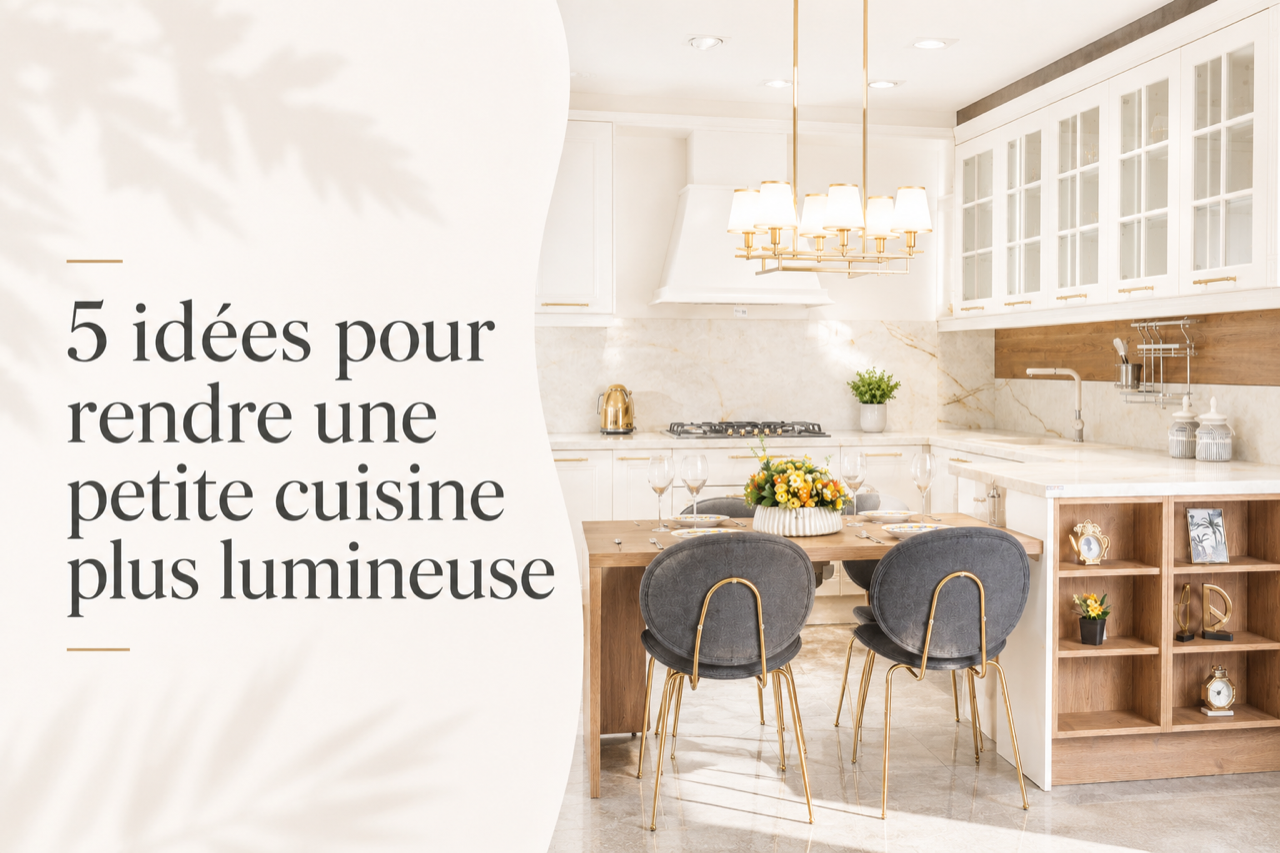 Petite cuisine lumineuse: 5 idées pour optimiser l’espace | Evdema France